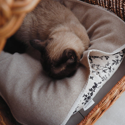 Wool Cat Blanket (ウールキャットブランケット)【Melange Greige】