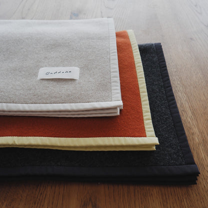 Wool Cat Blanket (ウールキャットブランケット)クォーターケット【Melange Greige】
