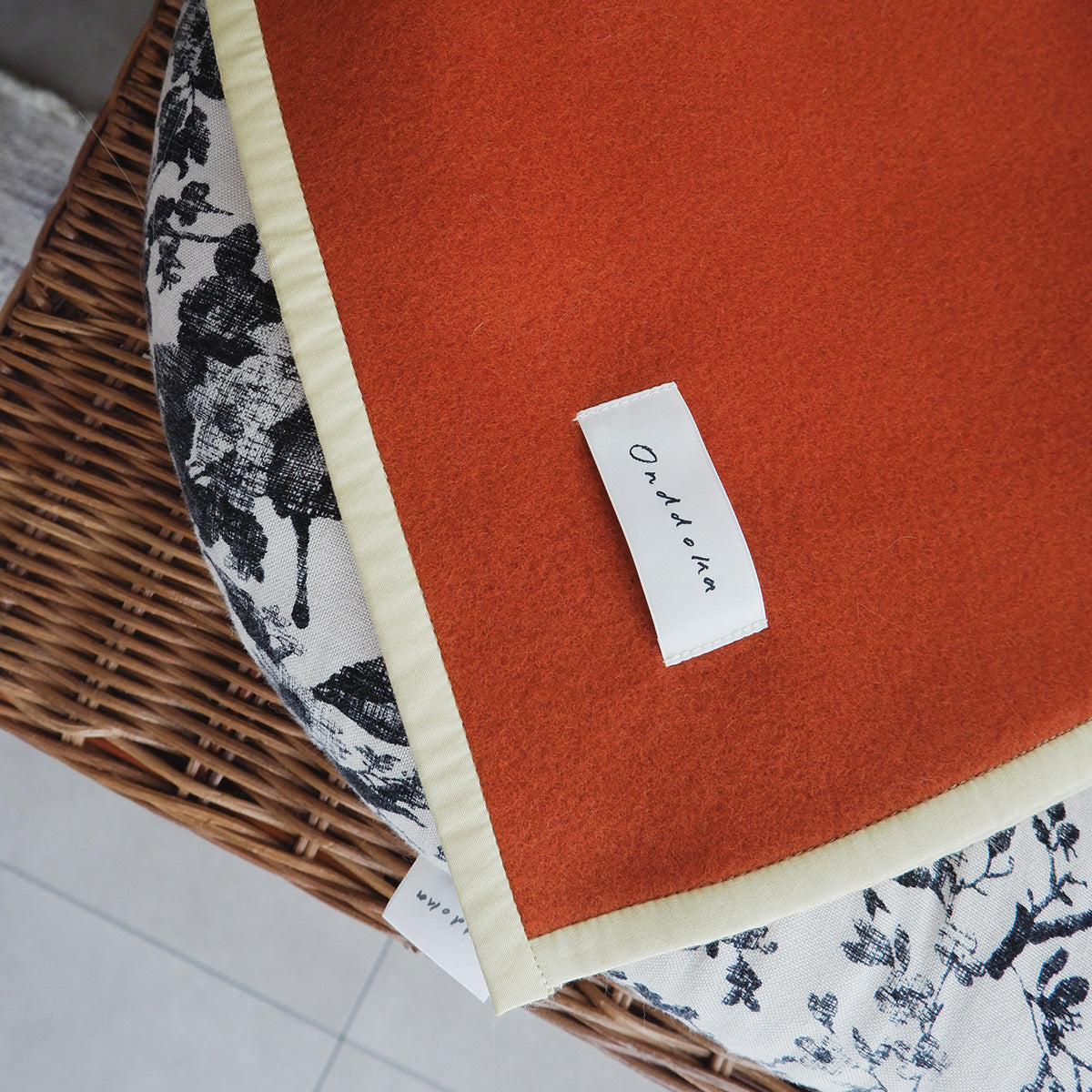 Wool Cat Blanket (ウールキャットブランケット)【Brick Orange】