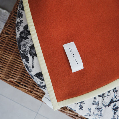 Wool Cat Blanket (ウールキャットブランケット)【Brick Orange】