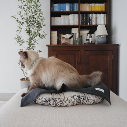 Wool Cat Blanket (ウールキャットブランケット)【Melange Gray】