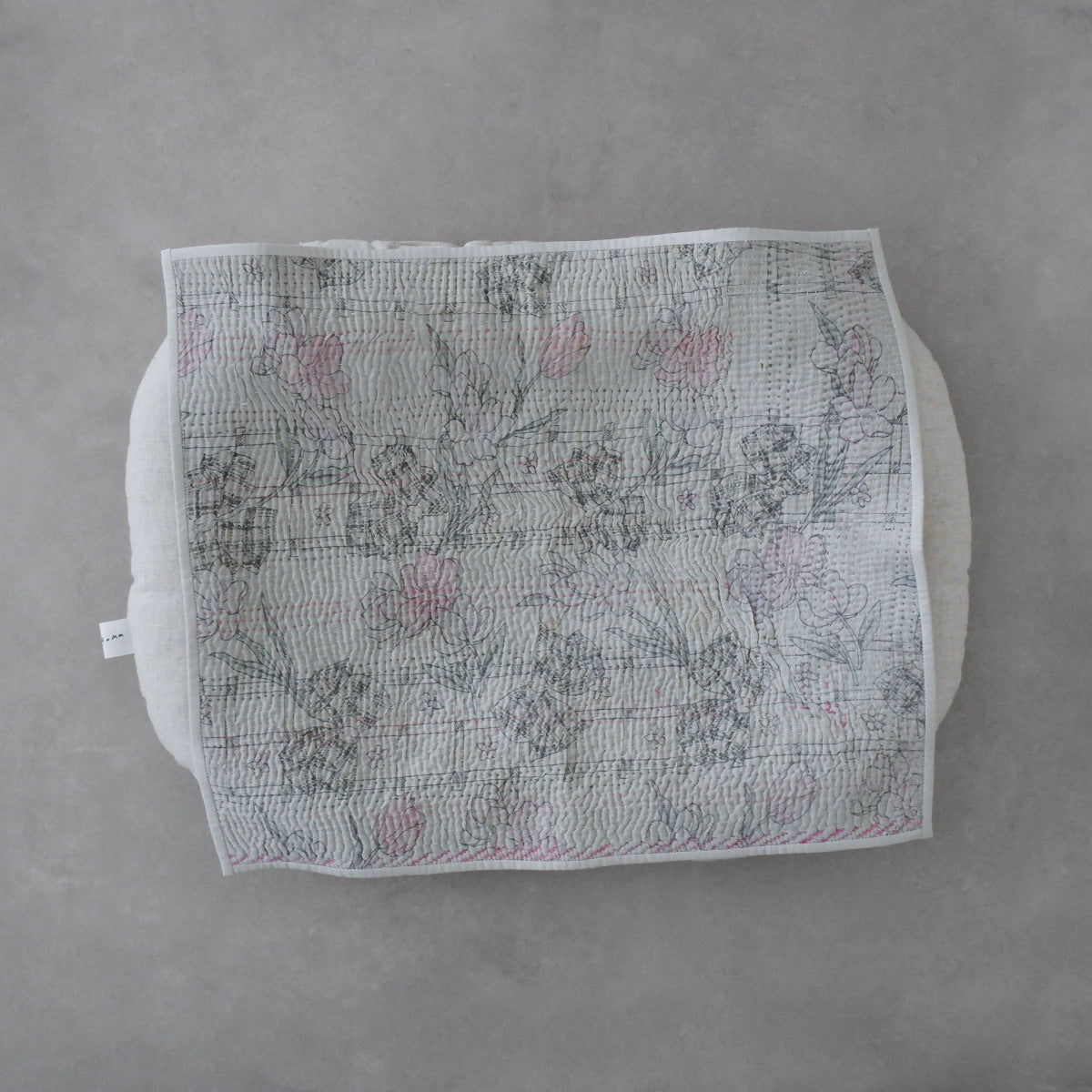 Vintage kantha kilt 멀티 매트【Blue-A】