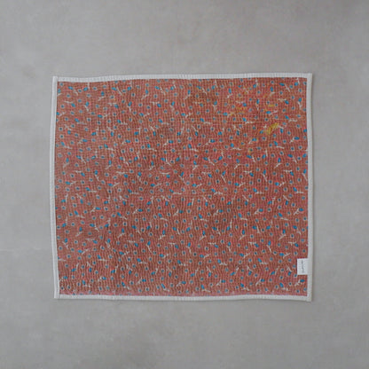 Vintage kantha kilt 멀티 매트【Blue-A】