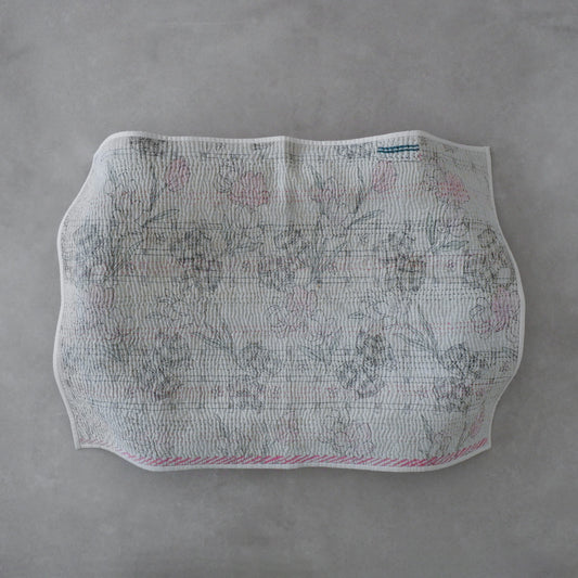 Vintage kantha kilt 멀티 매트【Blue-A】