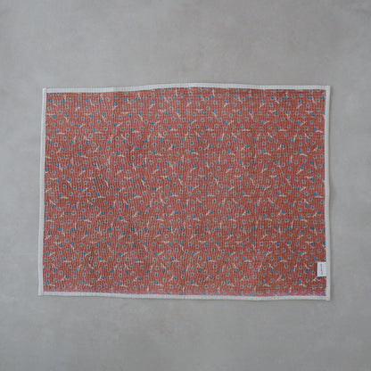Vintage kantha kilt 멀티 매트【Blue-A】