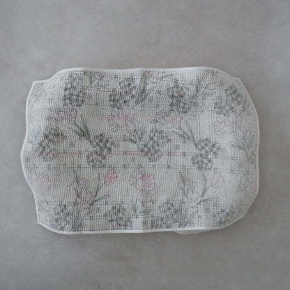 Vintage kantha kilt 멀티 매트【Blue-A】