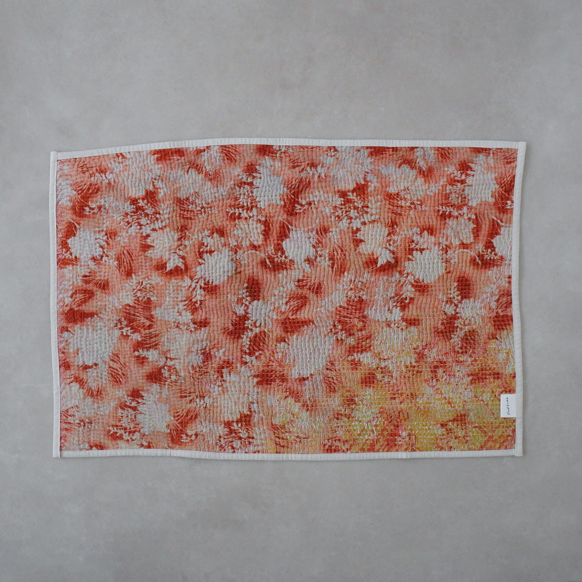 Vintage kantha kilt 멀티 매트【Blue-A】