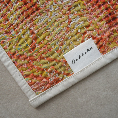 Vintage kantha kilt 멀티 매트【Blue-A】