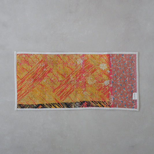 Vintage kantha kilt 멀티 매트【Blue-A】