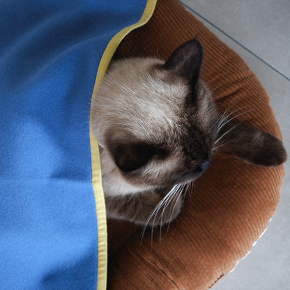 〈New color〉Wool Cat Blanket (ウールキャットブランケット)【Blue】