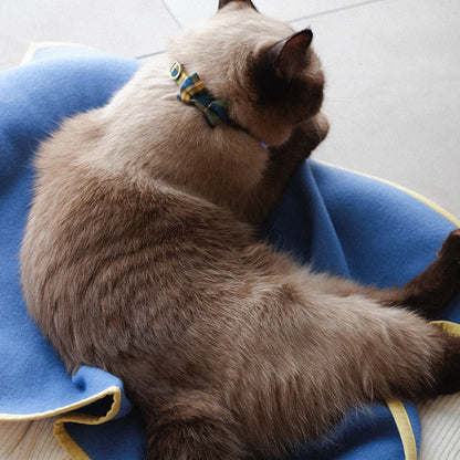 〈New color〉Wool Cat Blanket (ウールキャットブランケット)【Blue】