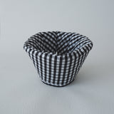 Soft Recovery Collar for Cats [Gingham/Black]