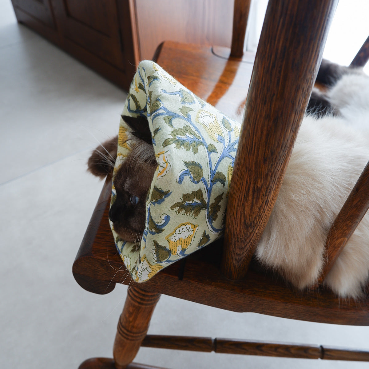 えり〜ERIsSHOP〜さま専用 6/19発売〉猫のやわらかエリザベスカラー【ハンドブロックプリント