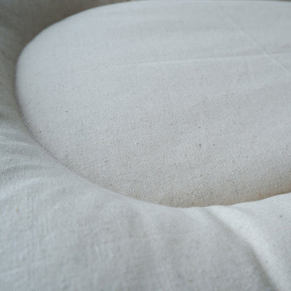 Fabric bed/핸드 블록 프린트×코튼 리넨 [내추럴 플라워]