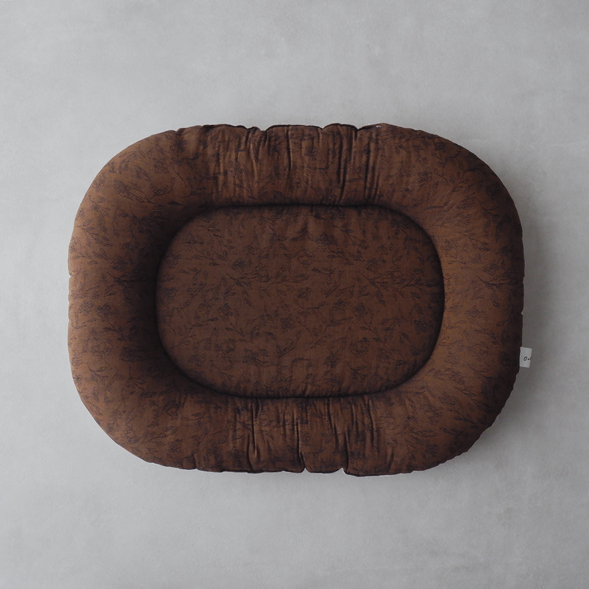 〈11/11(Tue) 발매〉Fabric bed(패브릭 베드)【Jacquard Flower/Brown】