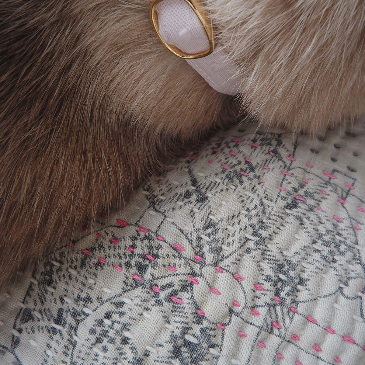 Fabric bed/무염색 오가닉 코튼【Apricot】