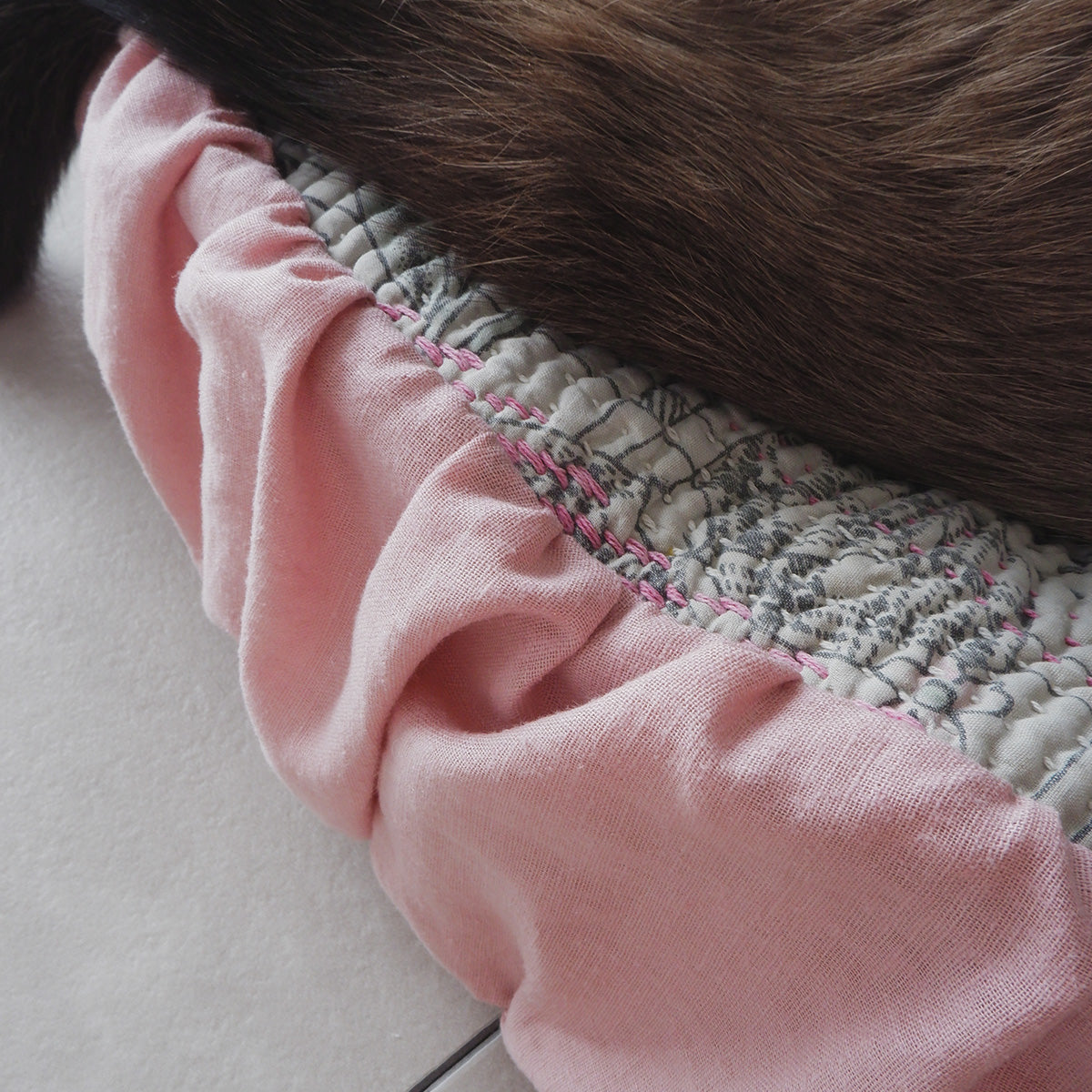 Fabric bed/무염색 오가닉 코튼【Apricot】