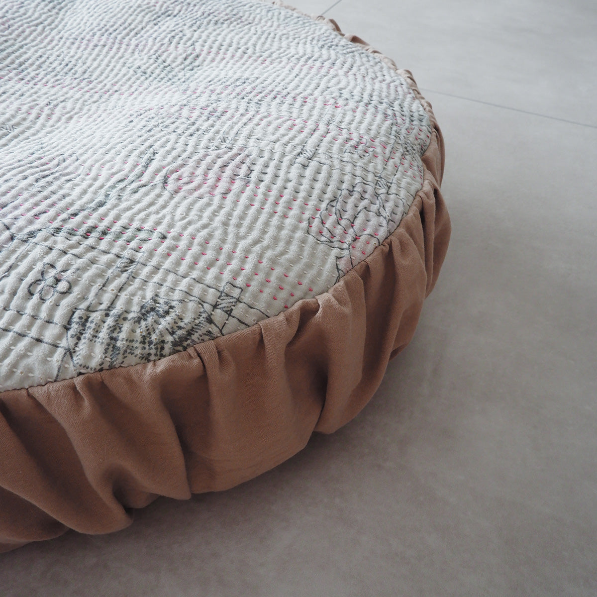 Fabric bed/무염색 오가닉 코튼【Apricot】