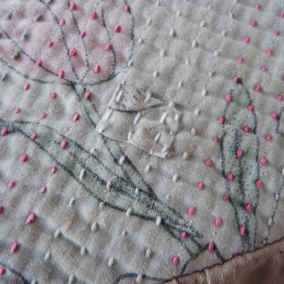 Fabric bed/무염색 오가닉 코튼【Apricot】