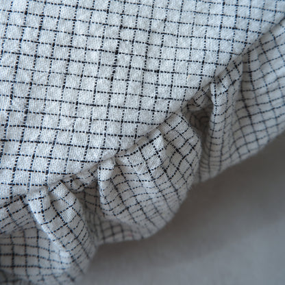 Pouf Cat Bed【ピンチェック/White】