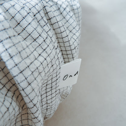 Pouf Cat Bed【ピンチェック/White】