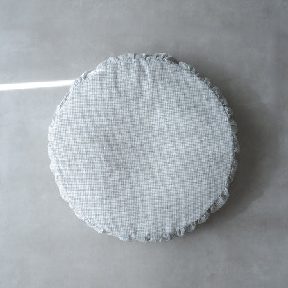 Pouf Cat Bed【ピンチェック/White】