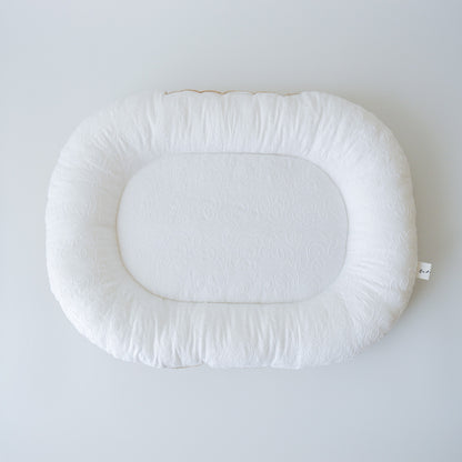 〈8月上旬より順次発送〉Fabric bed（ファブリックベッド）【Embroidery Lace/White】