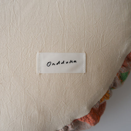 〈Vintage kantha quilt〉Pouf Cat Bed【Blue Flower-C】