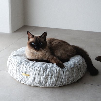 Pouf Cat Bed〈Order Name Plate付き〉