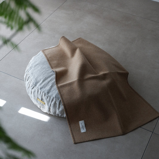 〈New color〉Wool Cat Blanket (ウールキャットブランケット)【Camel】