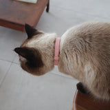 Cat-friendly Cotton Collar / No Ribbon [Pink Macaron]
