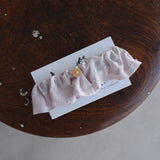 貓咪友善棉質項圈/荷葉邊【Dot Mignon/粉薰衣草】