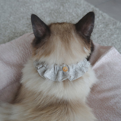 Cat-friendly cotton collar/frill [Liberty/Floral Impression]