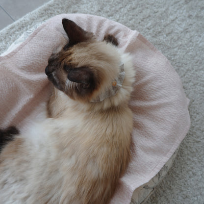 Cat-friendly cotton collar/frill [Liberty/Floral Impression]