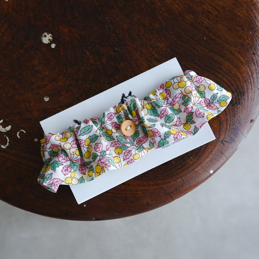 猫にやさしいコットン首輪/フリル【Liberty/Colleen's orchard PI】