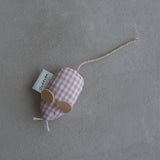 Cat Toy 小老鼠Copain【格紋灰粉色】