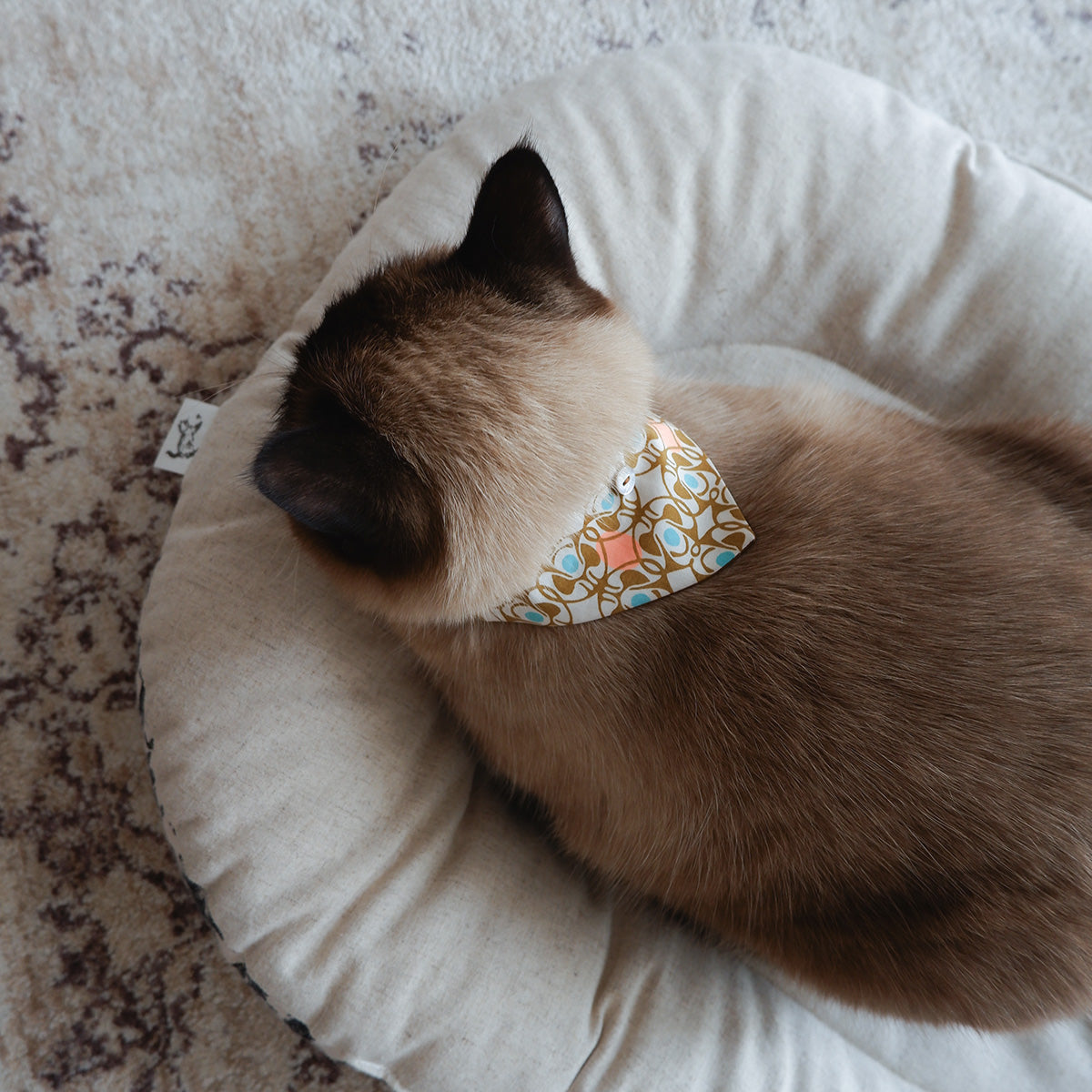 猫にやさしいスタイカラー【Liberty/Nouveau Brooch BU】