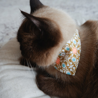 猫にやさしいスタイカラー【Liberty/Nouveau Brooch BU】