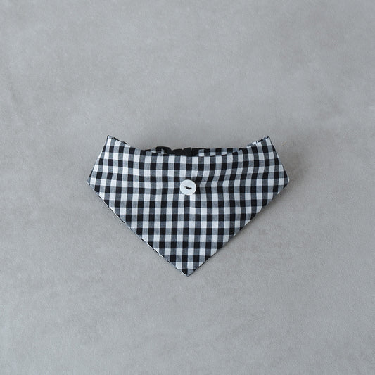 猫にやさしいスタイカラー【ギンガム/Black】