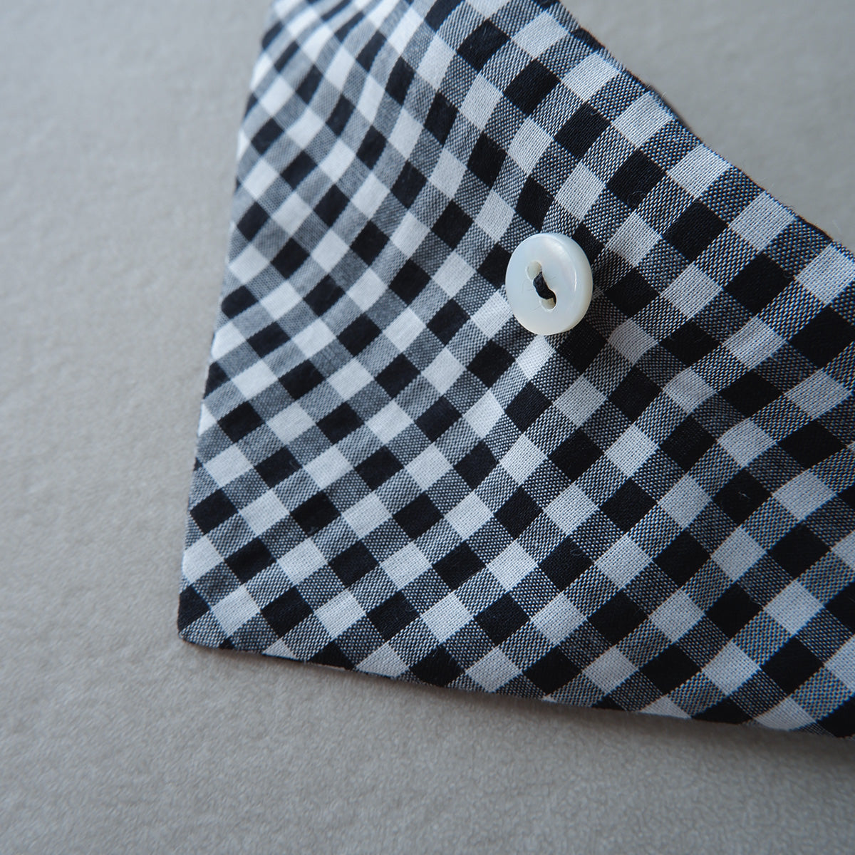 猫にやさしいスタイカラー【ギンガム/Black】