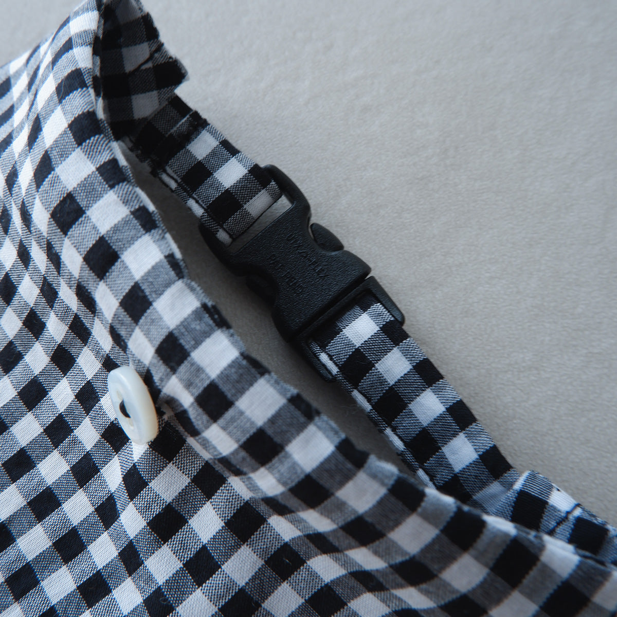 猫にやさしいスタイカラー【ギンガム/Black】