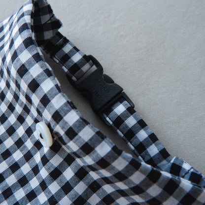 猫にやさしいスタイカラー【ギンガム/Black】