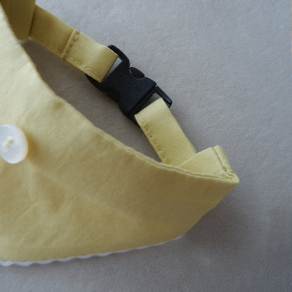 猫にやさしいスタイカラー【Trim Lace/カナリーイエロー】