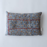 《Vintage kantha quilt》貼合貓咪身形的靠墊【Blue Flower-D】