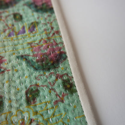 〈Vintage kantha quilt〉フードマット【Block Print-A】