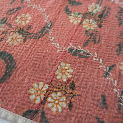 〈Vintage kantha quilt〉フードマット【Block Print-A】