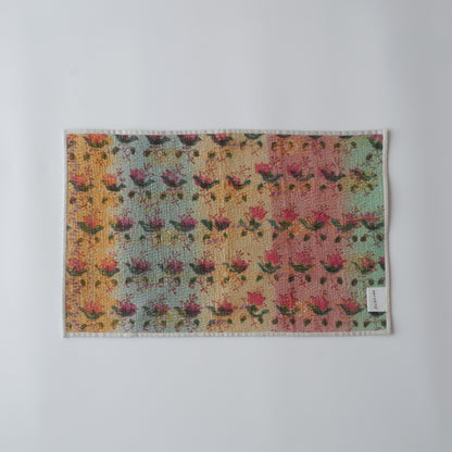〈Vintage kantha quilt〉フードマット【Block Print-B】