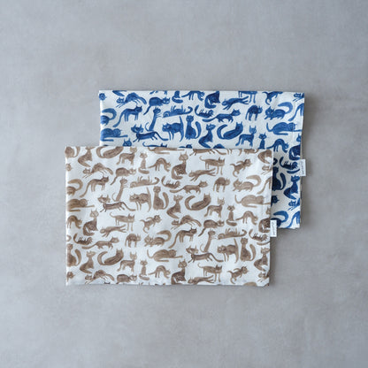 〈7/31発売〉Fabric Blanket（ファブリックブランケット）【Cheeky Cat/Blue】