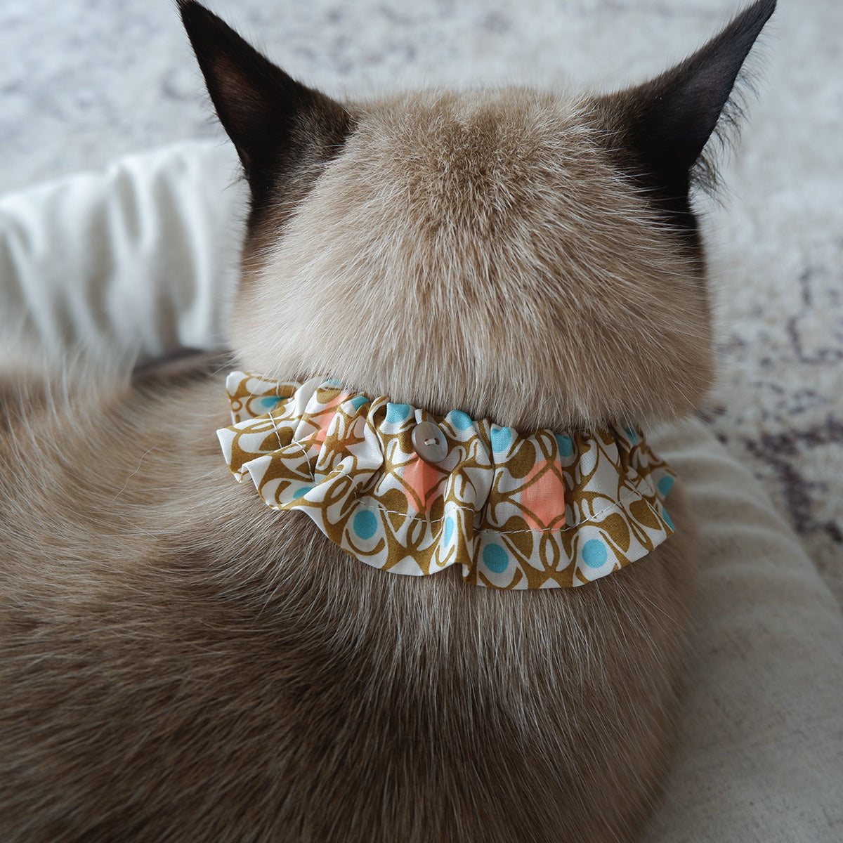 고양이 친화적인 코튼 목걸이/프릴【Liberty/Wimbrell Posy】