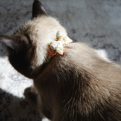 고양이 친화적인 코튼 목걸이/리본【Liberty/Wimbrell Posy】